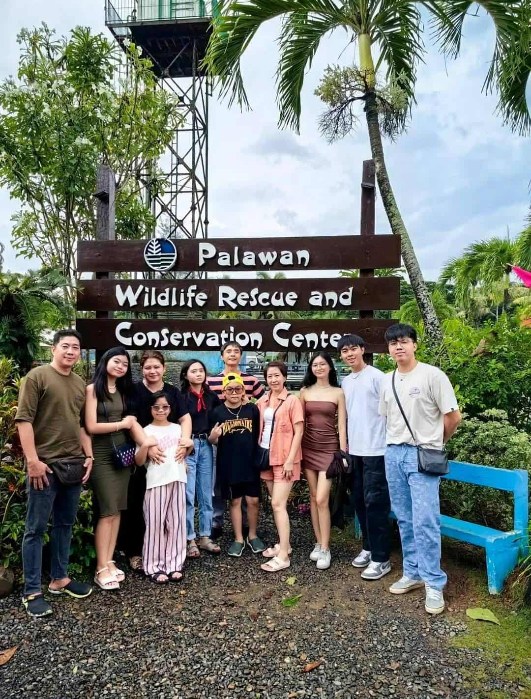 Palawan Wildlife Rescue and Conservation Center (PWRCC) sign in Puerto Princesa